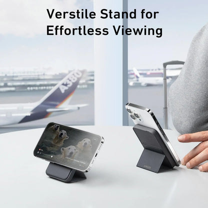 【Magnetic Power Bank】Anker 5,000Mah Magnetic Power Bank, Wireless Portable Charger with Foldable Stand & Side USB-C Port, Battery Pack for Iphone 17/16/15/14/13#Dealsforyoudays