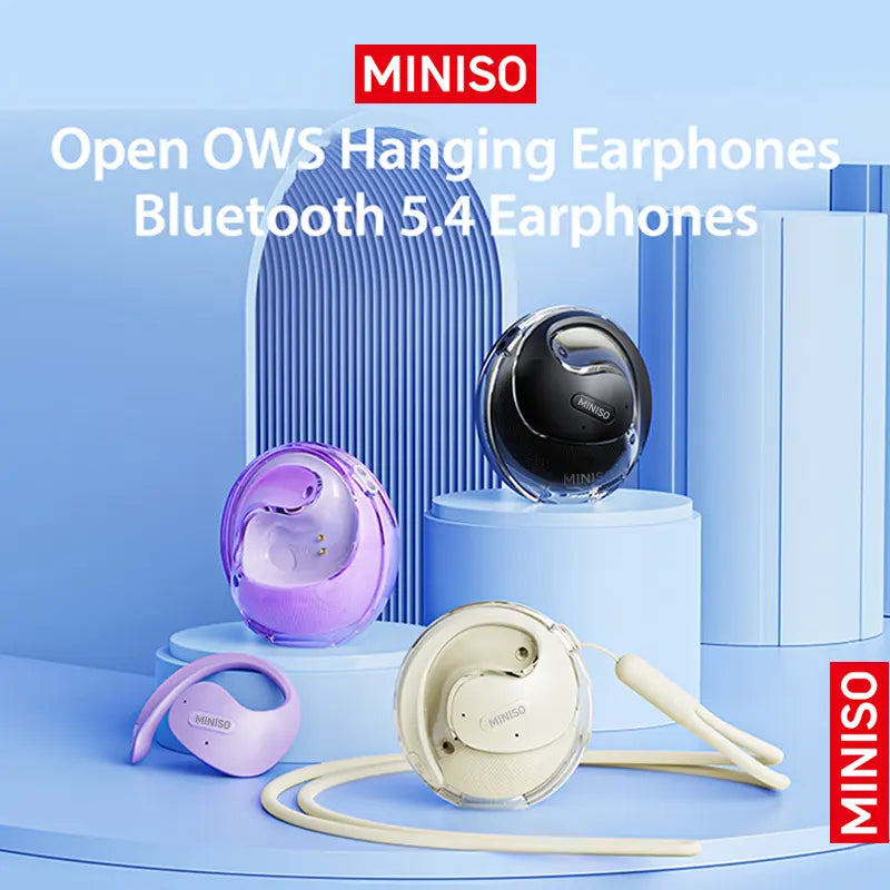 MINISO X15 Pro Earphone Wireless Bluetooth 5.4 OWS Waterproof Sport Headsets Noise Reduction Headphones with Mic